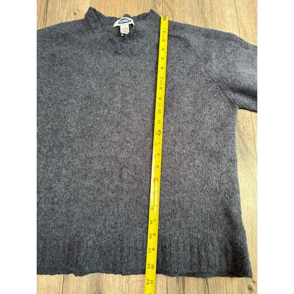 Old Navy Womens Blue Gray Wool Blend V Neck Sweater L - Picture 5 of 6